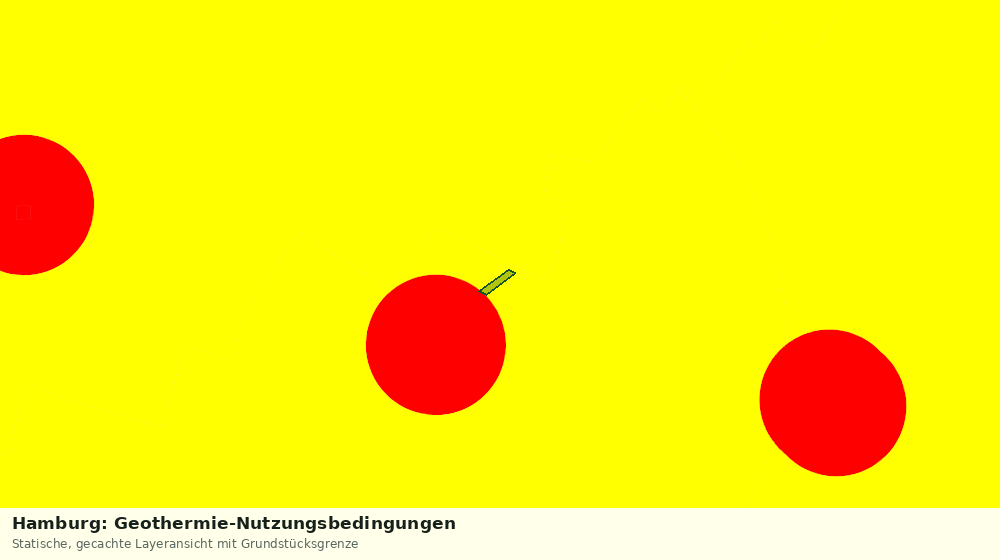 Statische Kartenansicht: Hamburg: Geothermie-Nutzungsbedingungen