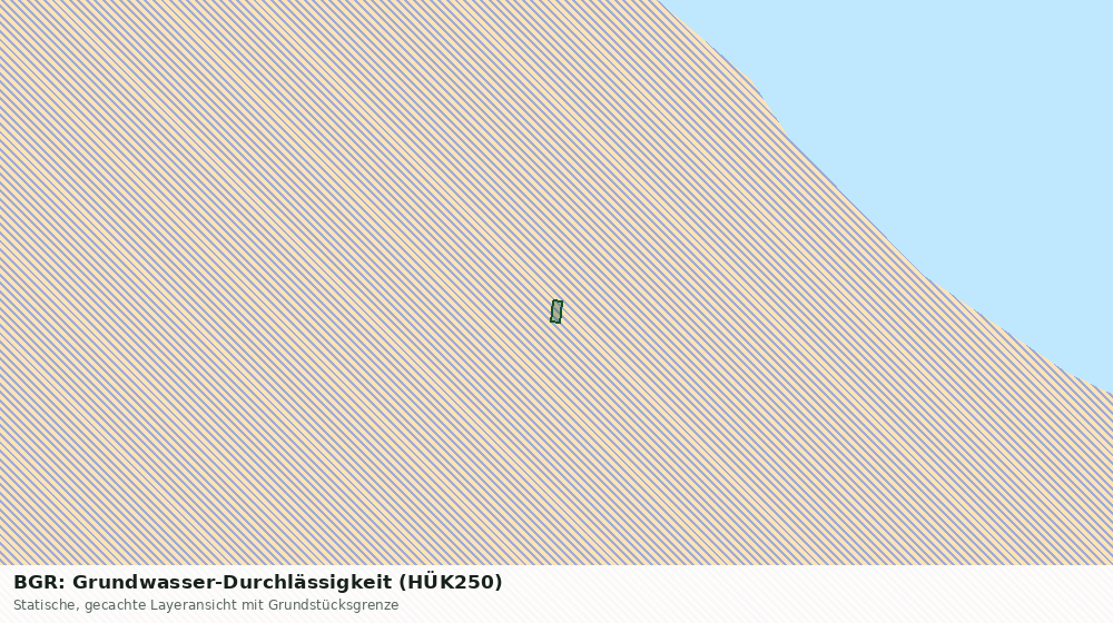 Statische Kartenansicht: BGR: Grundwasser-Durchlässigkeit (HÜK250)