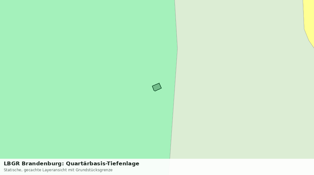 Statische Kartenansicht: LBGR Brandenburg: Quartärbasis-Tiefenlage