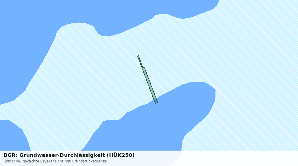Statische Kartenansicht: BGR: Grundwasser-Durchlässigkeit (HÜK250)