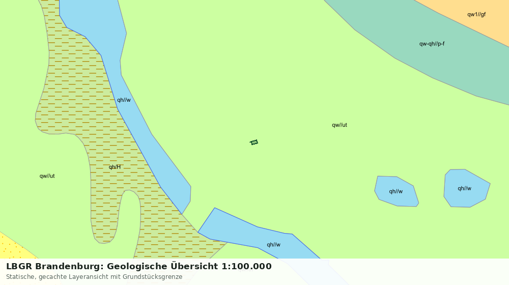 Statische Kartenansicht: LBGR Brandenburg: Geologische Übersicht 1:100.000