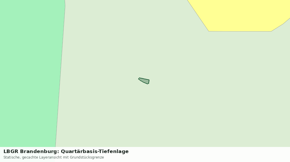 Statische Kartenansicht: LBGR Brandenburg: Quartärbasis-Tiefenlage