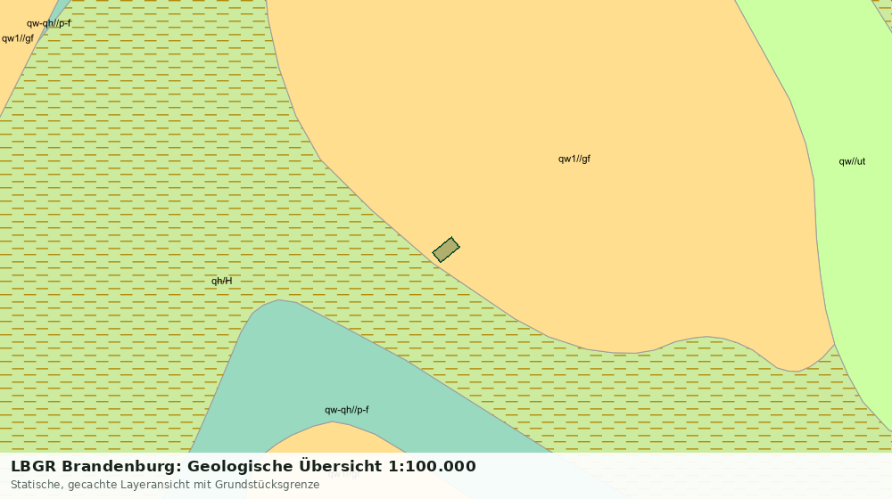 Statische Kartenansicht: LBGR Brandenburg: Geologische Übersicht 1:100.000