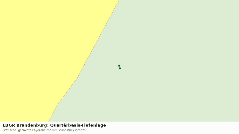 Statische Kartenansicht: LBGR Brandenburg: Quartärbasis-Tiefenlage