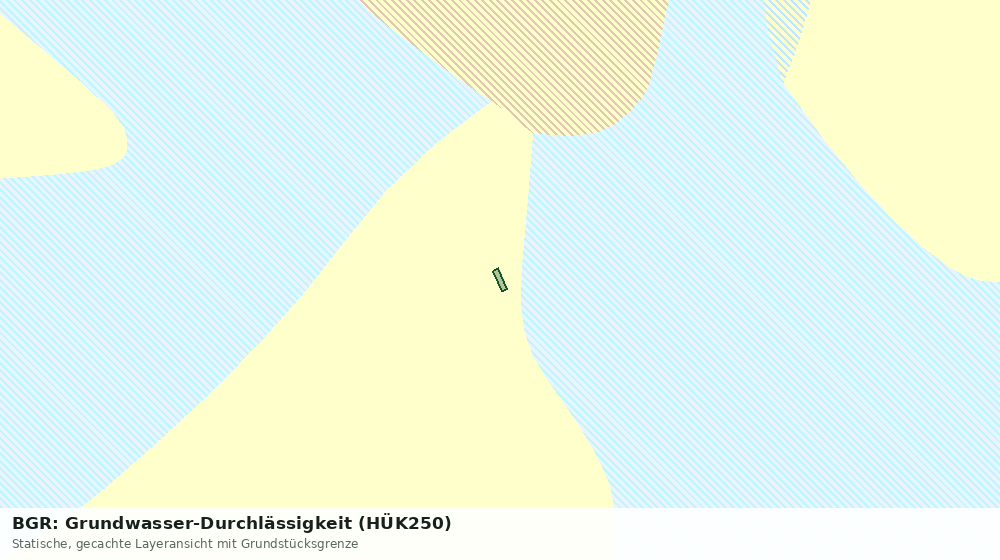Statische Kartenansicht: BGR: Grundwasser-Durchlässigkeit (HÜK250)