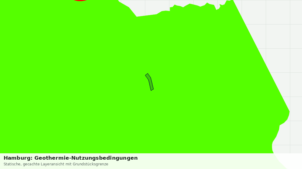 Statische Kartenansicht: Hamburg: Geothermie-Nutzungsbedingungen