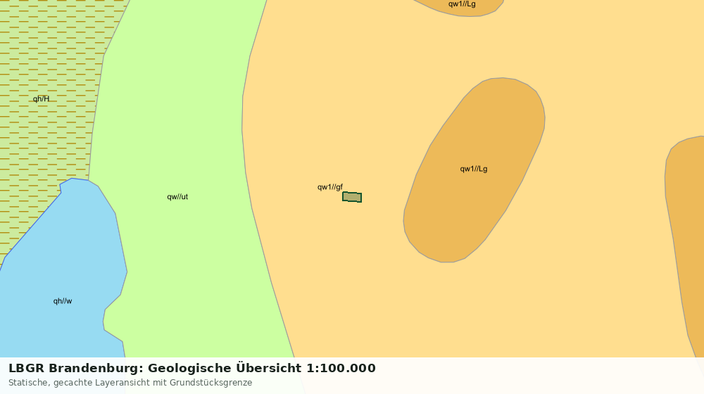 Statische Kartenansicht: LBGR Brandenburg: Geologische Übersicht 1:100.000