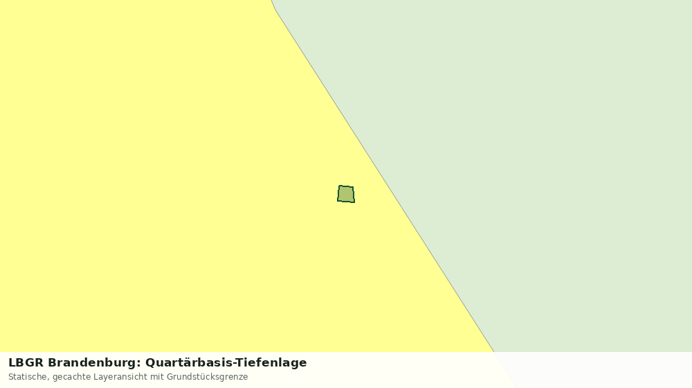 Statische Kartenansicht: LBGR Brandenburg: Quartärbasis-Tiefenlage