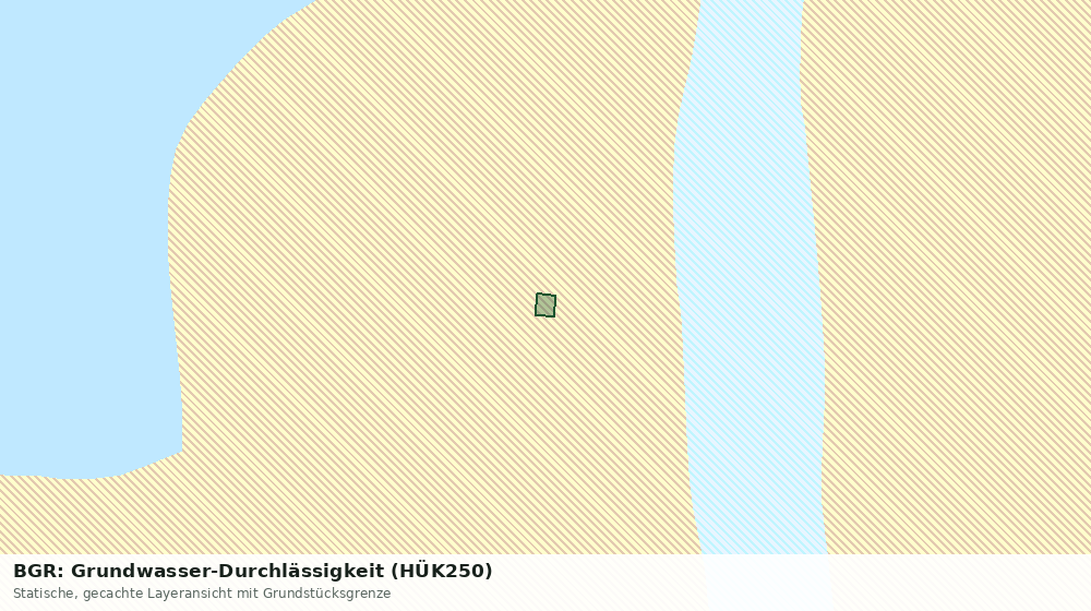 Statische Kartenansicht: BGR: Grundwasser-Durchlässigkeit (HÜK250)