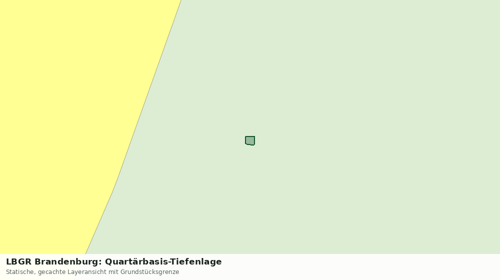 Statische Kartenansicht: LBGR Brandenburg: Quartärbasis-Tiefenlage