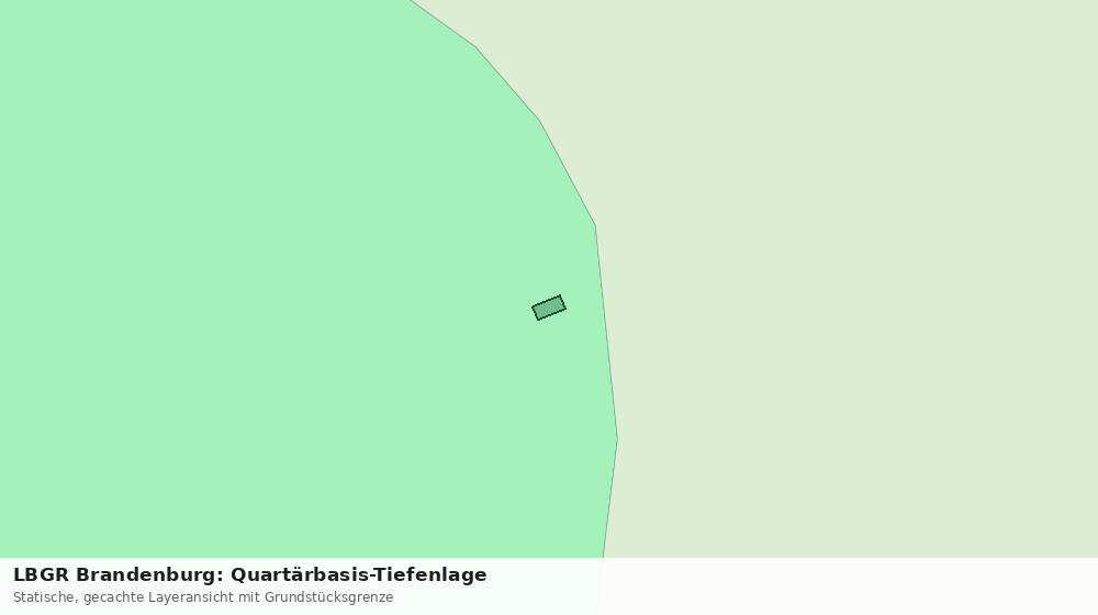 Statische Kartenansicht: LBGR Brandenburg: Quartärbasis-Tiefenlage