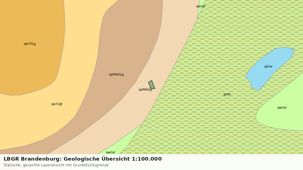 Statische Kartenansicht: LBGR Brandenburg: Geologische Übersicht 1:100.000