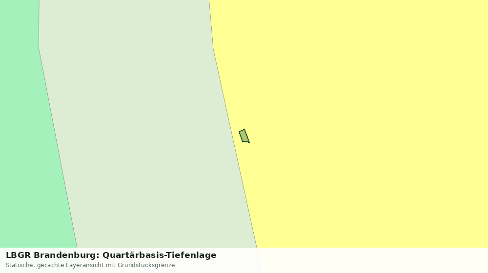 Statische Kartenansicht: LBGR Brandenburg: Quartärbasis-Tiefenlage
