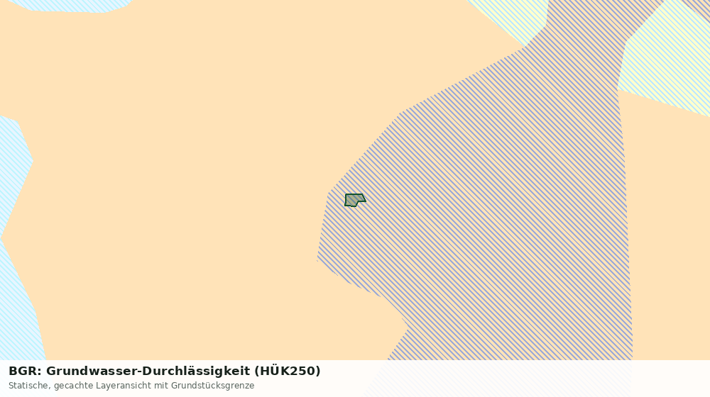 Statische Kartenansicht: BGR: Grundwasser-Durchlässigkeit (HÜK250)