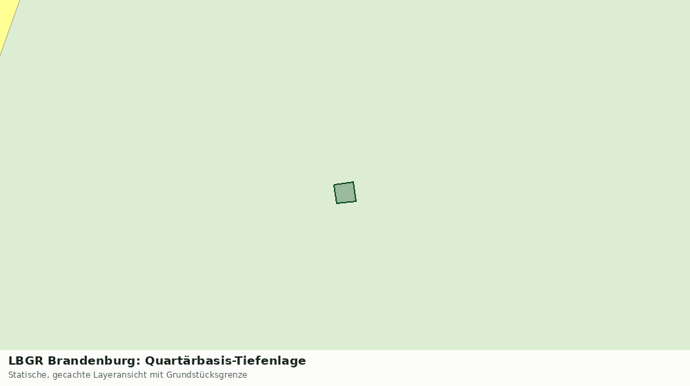 Statische Kartenansicht: LBGR Brandenburg: Quartärbasis-Tiefenlage