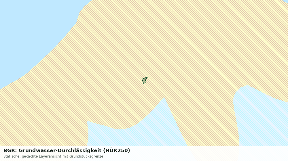 Statische Kartenansicht: BGR: Grundwasser-Durchlässigkeit (HÜK250)