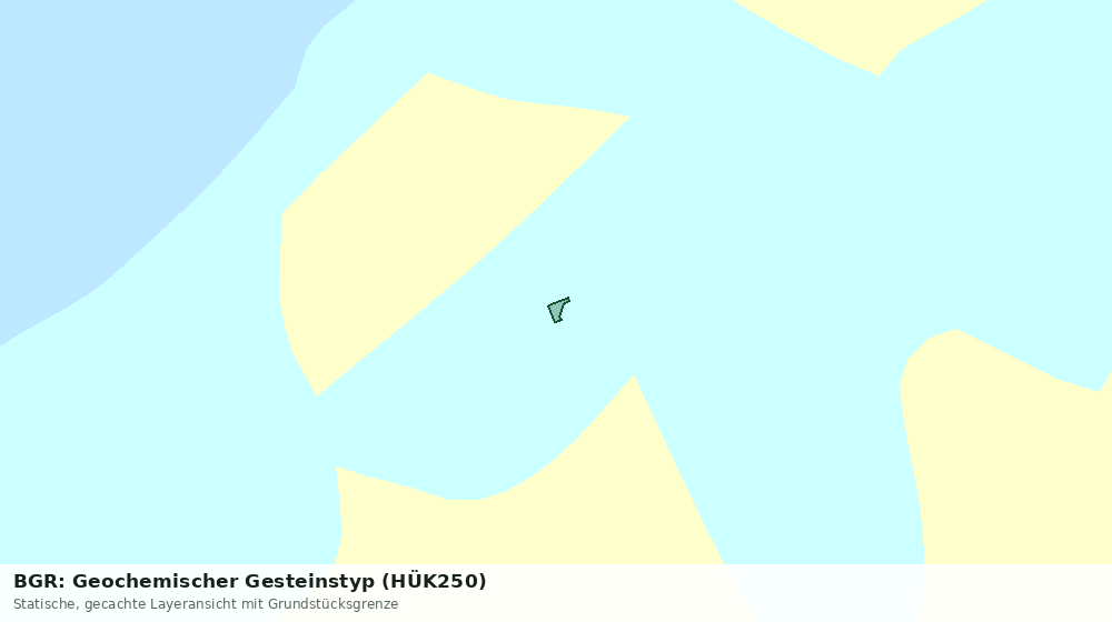 Statische Kartenansicht: BGR: Geochemischer Gesteinstyp (HÜK250)