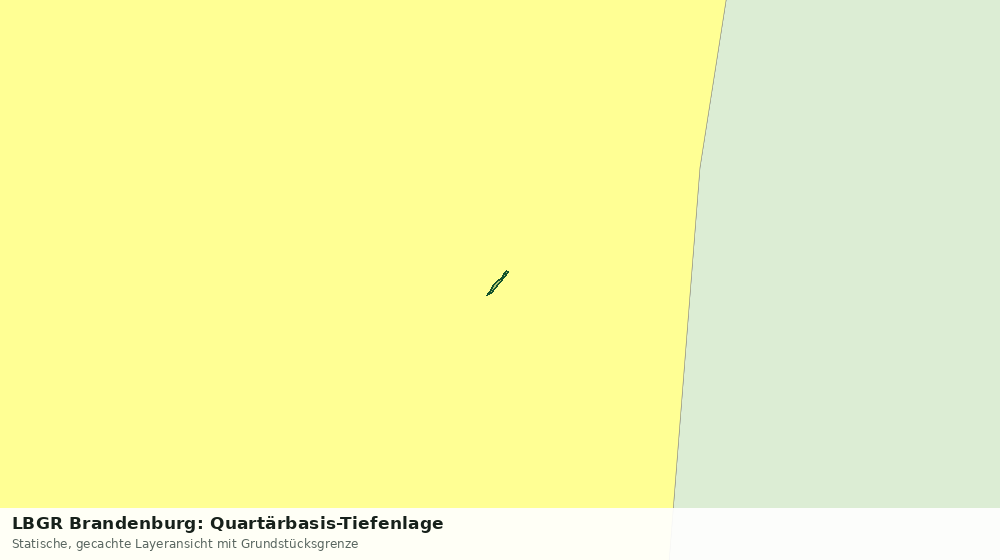 Statische Kartenansicht: LBGR Brandenburg: Quartärbasis-Tiefenlage