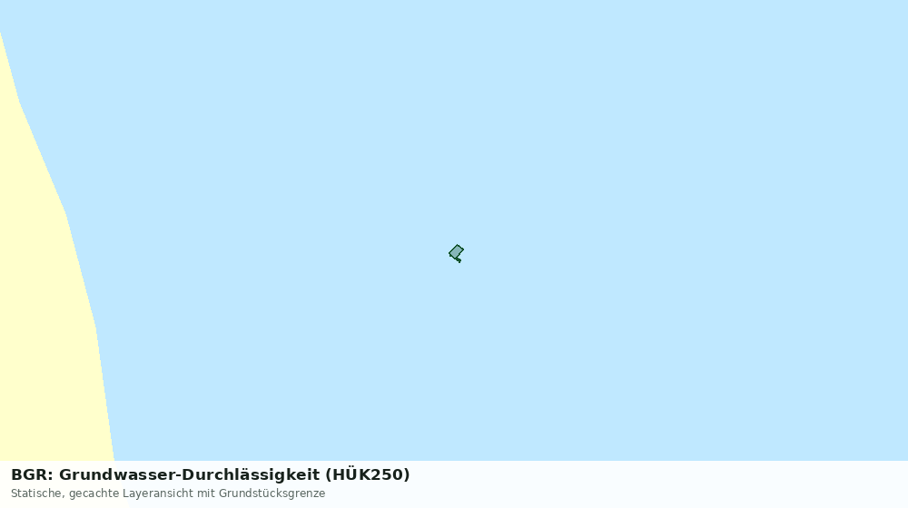 Statische Kartenansicht: BGR: Grundwasser-Durchlässigkeit (HÜK250)