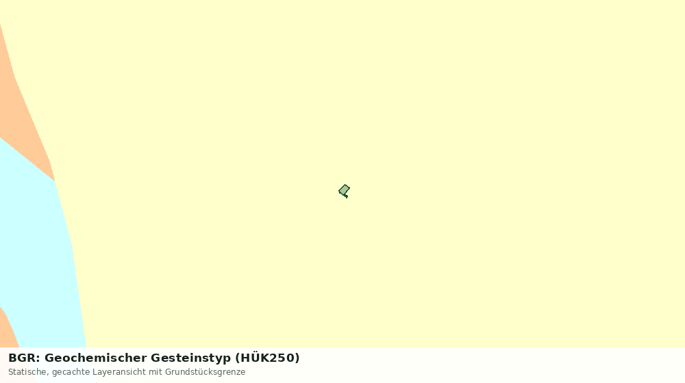 Statische Kartenansicht: BGR: Geochemischer Gesteinstyp (HÜK250)