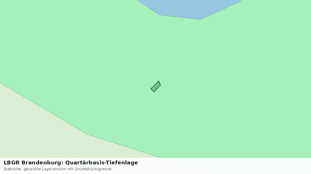 Statische Kartenansicht: LBGR Brandenburg: Quartärbasis-Tiefenlage