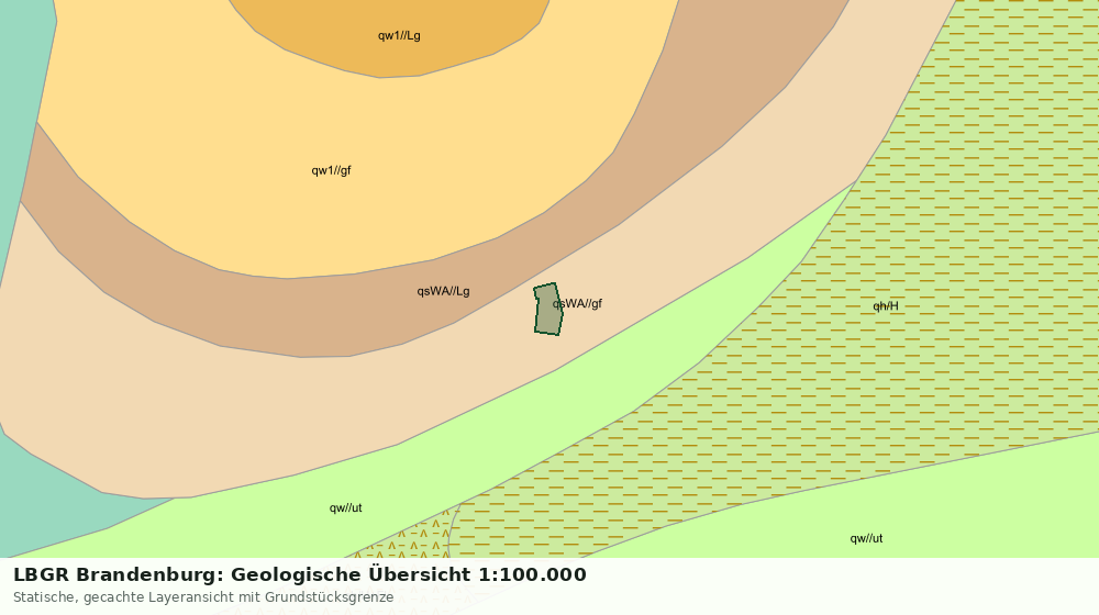 Statische Kartenansicht: LBGR Brandenburg: Geologische Übersicht 1:100.000