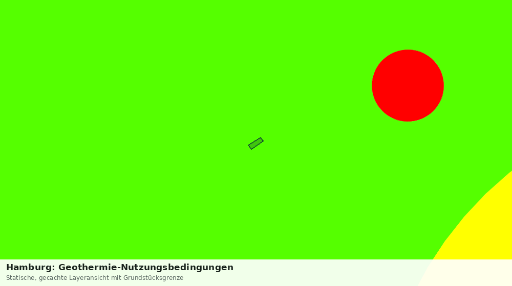 Statische Kartenansicht: Hamburg: Geothermie-Nutzungsbedingungen