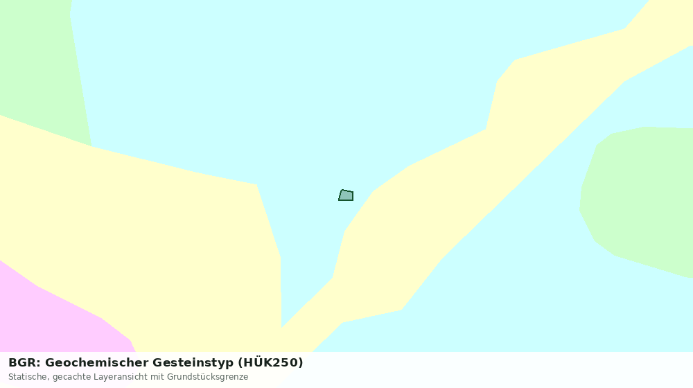 Statische Kartenansicht: BGR: Geochemischer Gesteinstyp (HÜK250)
