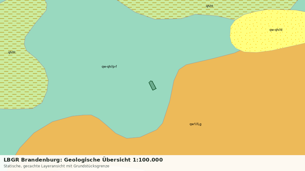Statische Kartenansicht: LBGR Brandenburg: Geologische Übersicht 1:100.000
