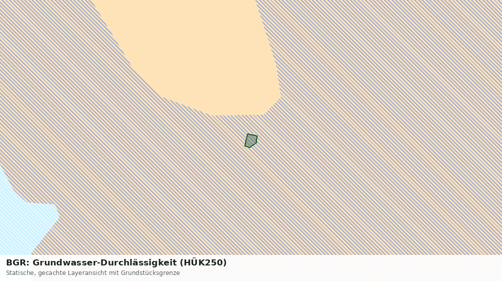 Statische Kartenansicht: BGR: Grundwasser-Durchlässigkeit (HÜK250)