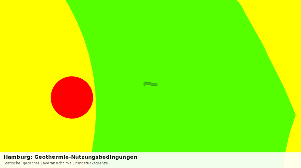 Statische Kartenansicht: Hamburg: Geothermie-Nutzungsbedingungen