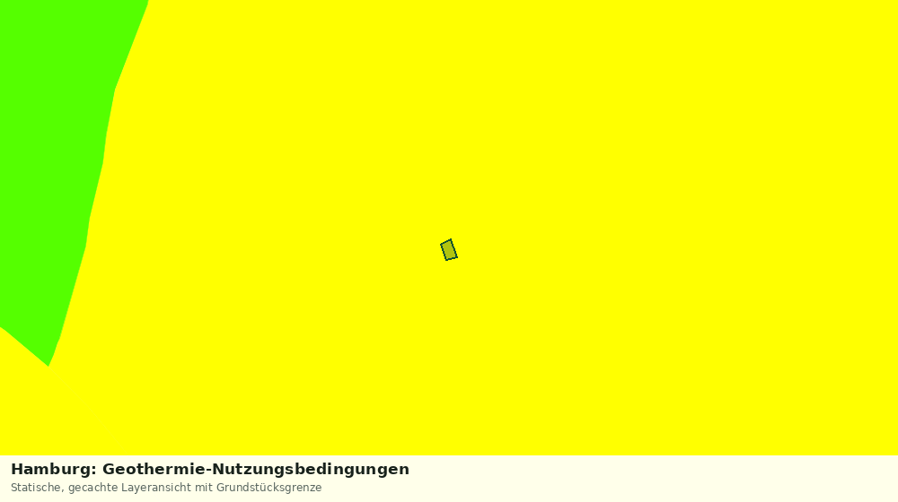 Statische Kartenansicht: Hamburg: Geothermie-Nutzungsbedingungen