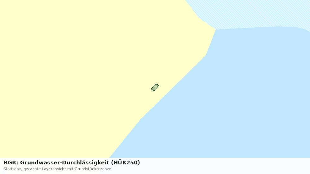 Statische Kartenansicht: BGR: Grundwasser-Durchlässigkeit (HÜK250)
