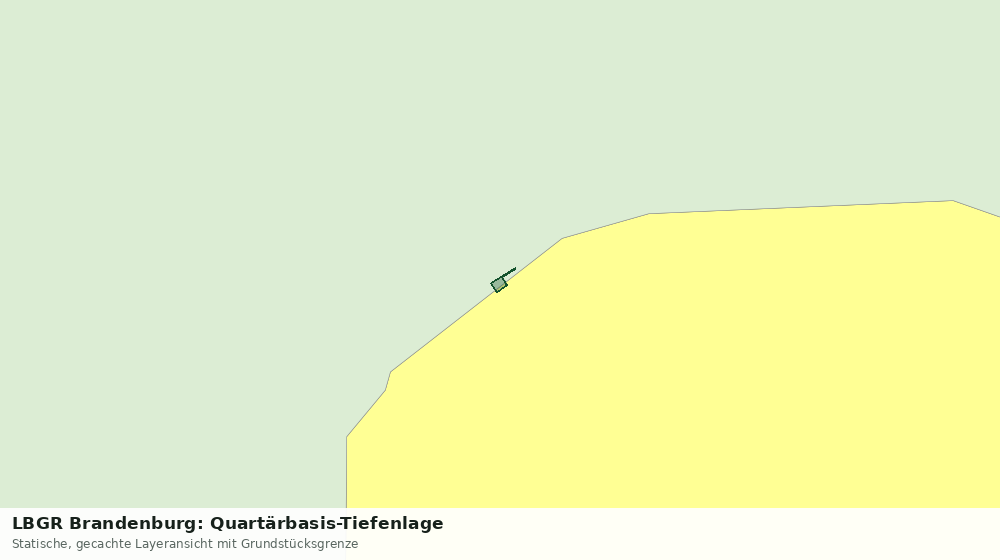Statische Kartenansicht: LBGR Brandenburg: Quartärbasis-Tiefenlage