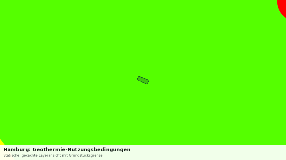 Statische Kartenansicht: Hamburg: Geothermie-Nutzungsbedingungen