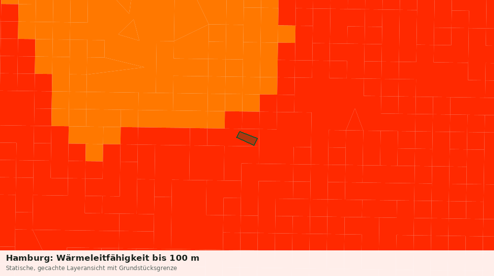 Statische Kartenansicht: Hamburg: Wärmeleitfähigkeit bis 100 m