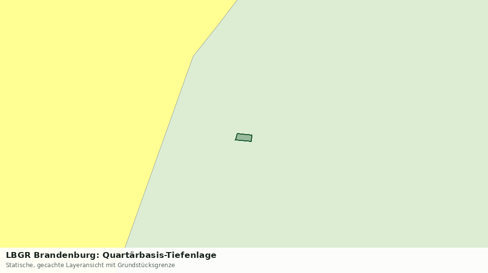 Statische Kartenansicht: LBGR Brandenburg: Quartärbasis-Tiefenlage