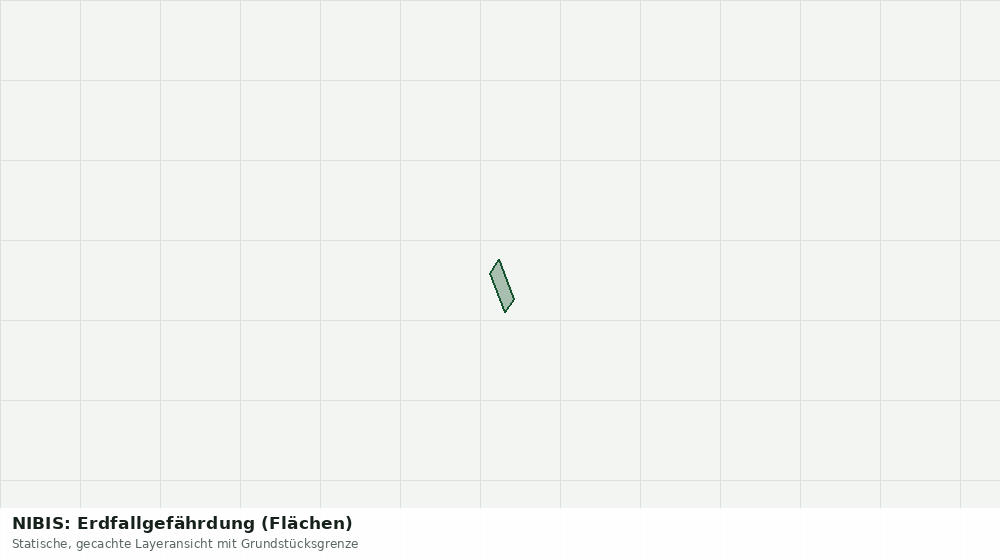 Statische Kartenansicht: NIBIS: Erdfallgefährdung (Flächen)