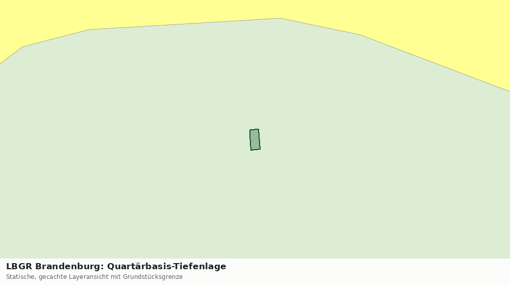 Statische Kartenansicht: LBGR Brandenburg: Quartärbasis-Tiefenlage