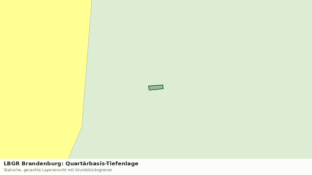 Statische Kartenansicht: LBGR Brandenburg: Quartärbasis-Tiefenlage