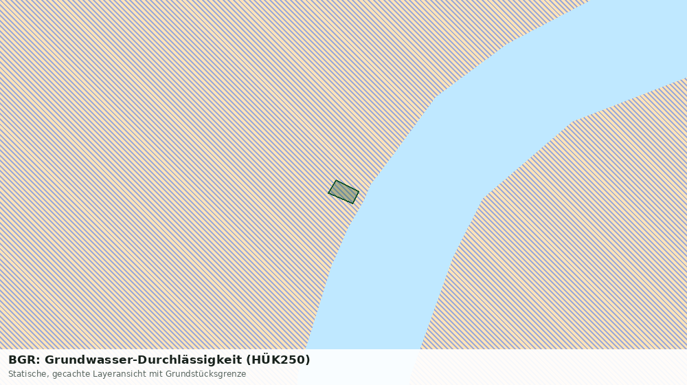Statische Kartenansicht: BGR: Grundwasser-Durchlässigkeit (HÜK250)