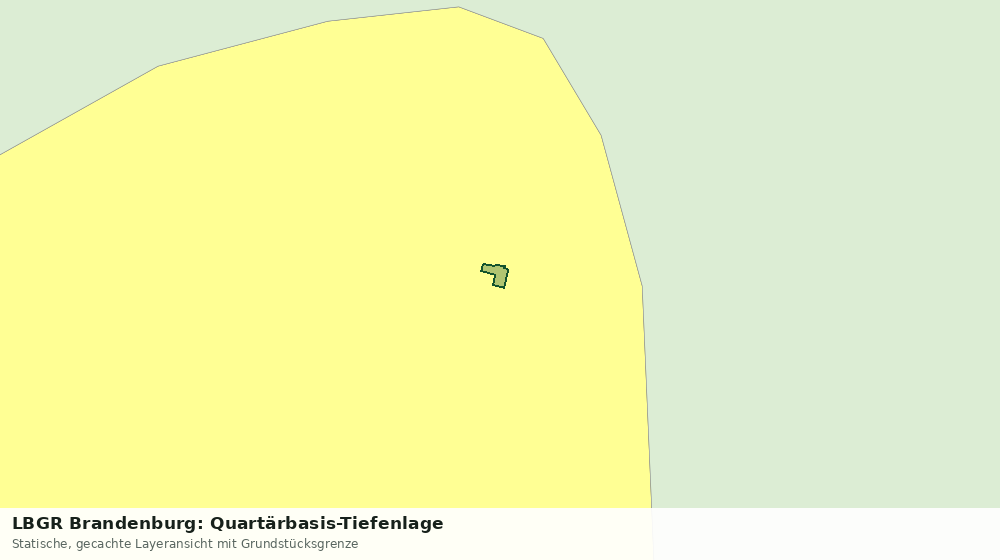 Statische Kartenansicht: LBGR Brandenburg: Quartärbasis-Tiefenlage