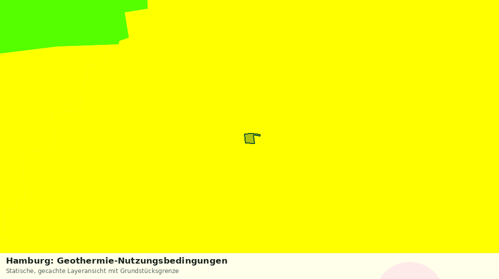 Statische Kartenansicht: Hamburg: Geothermie-Nutzungsbedingungen