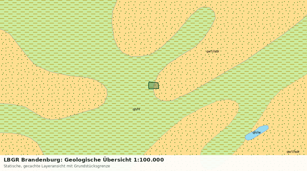 Statische Kartenansicht: LBGR Brandenburg: Geologische Übersicht 1:100.000
