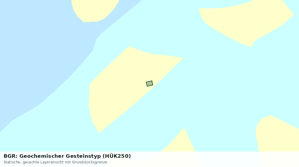 Statische Kartenansicht: BGR: Geochemischer Gesteinstyp (HÜK250)