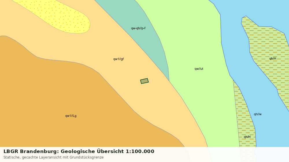 Statische Kartenansicht: LBGR Brandenburg: Geologische Übersicht 1:100.000