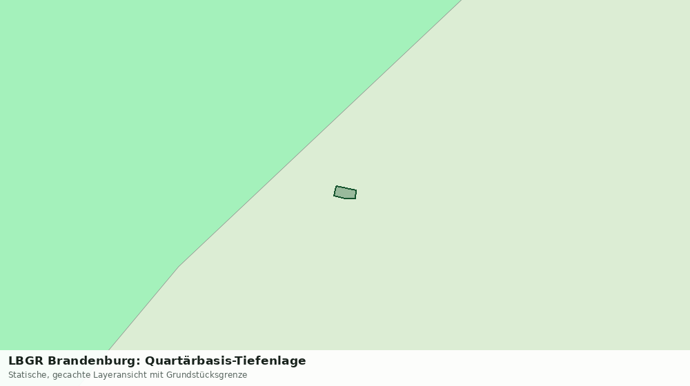 Statische Kartenansicht: LBGR Brandenburg: Quartärbasis-Tiefenlage