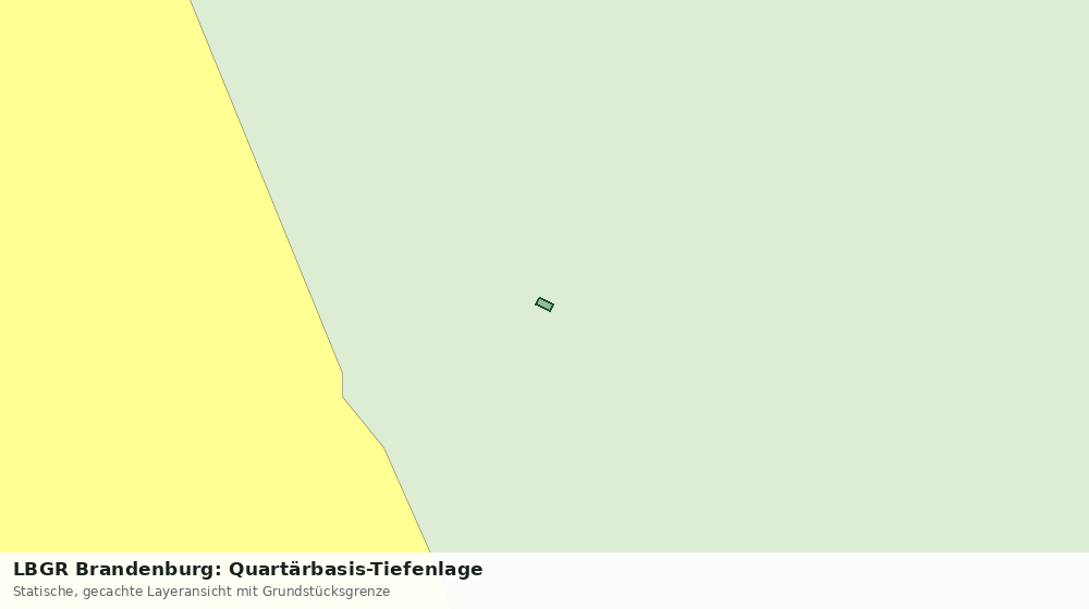 Statische Kartenansicht: LBGR Brandenburg: Quartärbasis-Tiefenlage