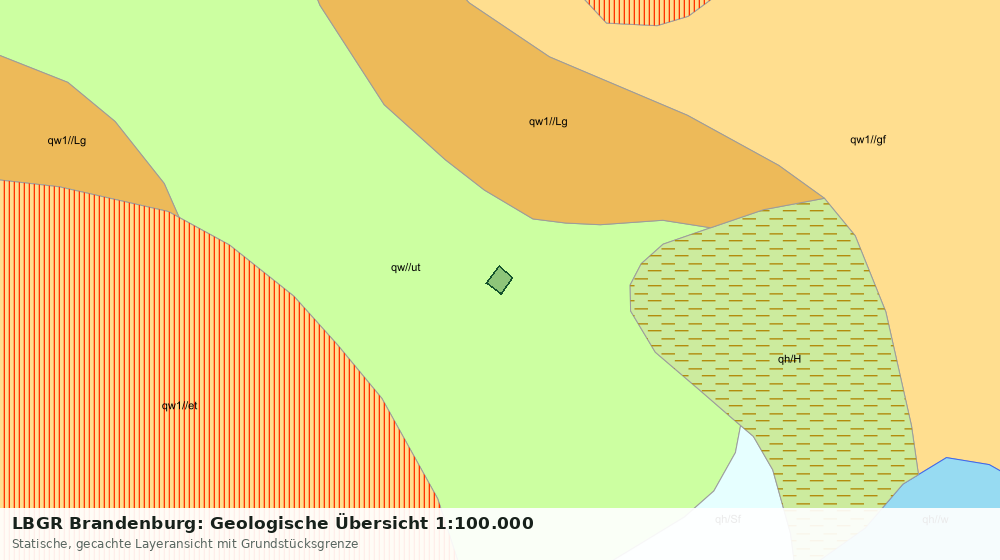 Statische Kartenansicht: LBGR Brandenburg: Geologische Übersicht 1:100.000