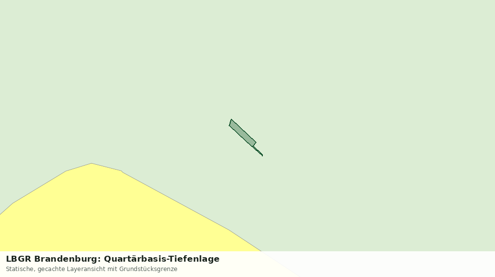 Statische Kartenansicht: LBGR Brandenburg: Quartärbasis-Tiefenlage